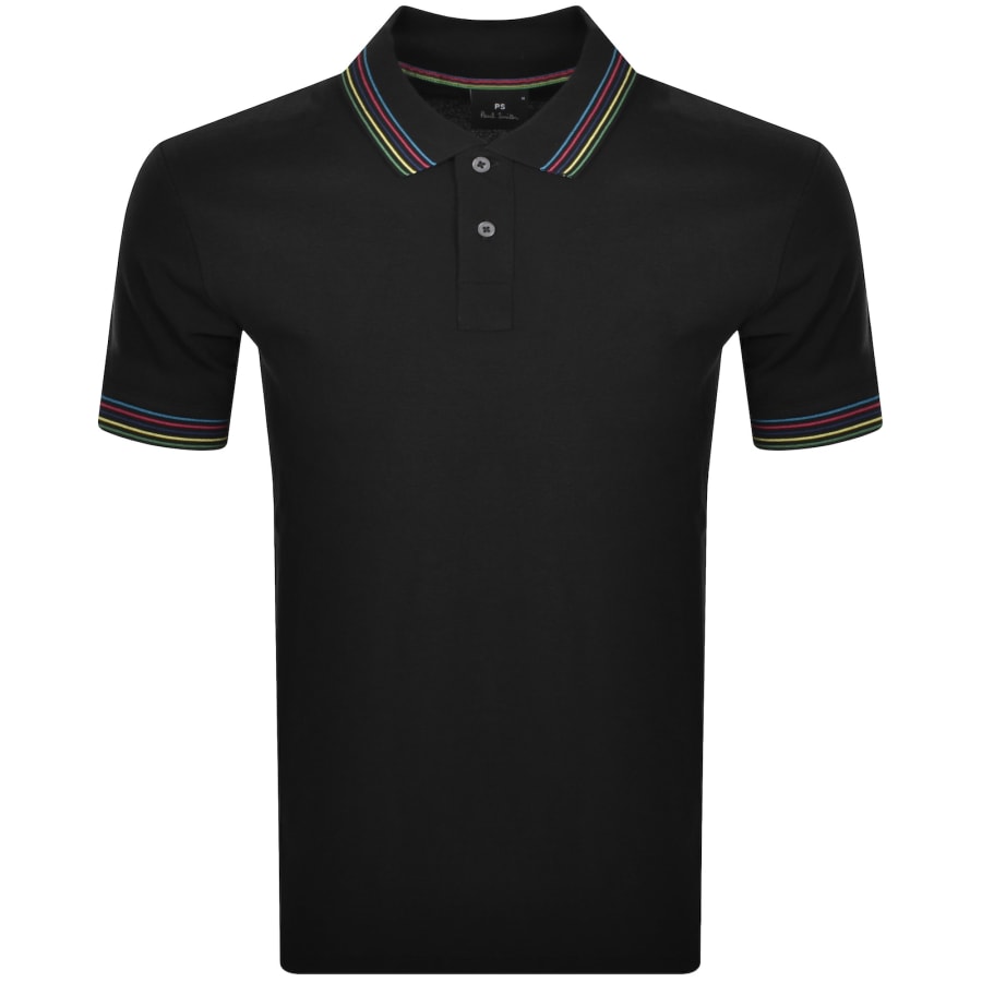 Paul Smith Logo Polo T Shirt Black | Mainline Menswear